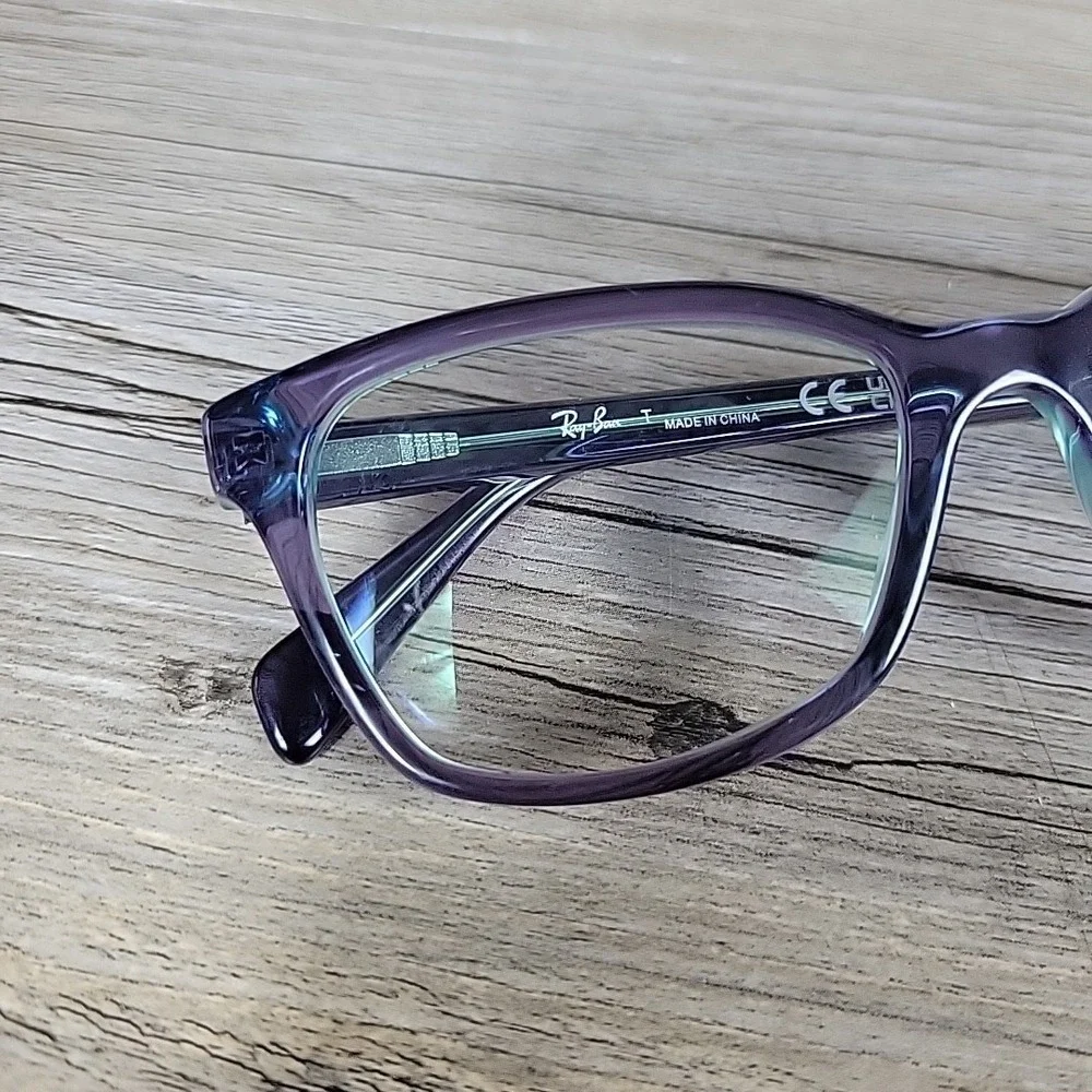 Ray-Ban RB 1591 3945 Kids Eyeglasses Frames Only Top Light Blue Violet 48-16 130